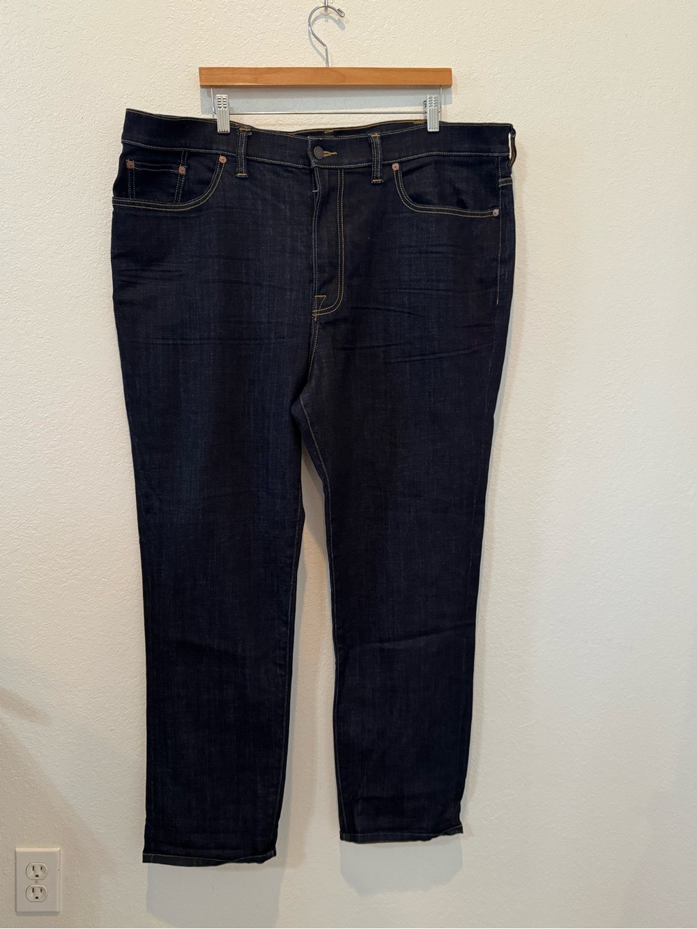 Lucky Brand Men's Dark Blue Slim Straight Jeans 44x32 Athletic Fit